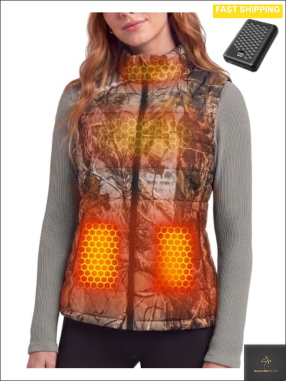 Graphene Heated Vest 7.4V Fast Charge Large Battery Lightweight